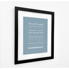 Saundersfoot Typographic Print-SeaKisses