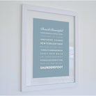 Saundersfoot Typographic Print-SeaKisses