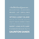 Saunton Sands Typographic Print-SeaKisses