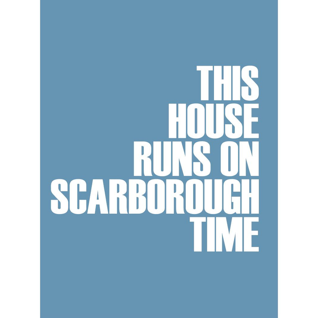 Scarborough Time Typographic Seaside Print - Coastal Wall Art /Poster-SeaKisses