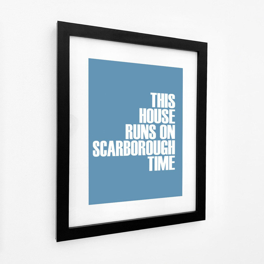 Scarborough Time Typographic Print-SeaKisses