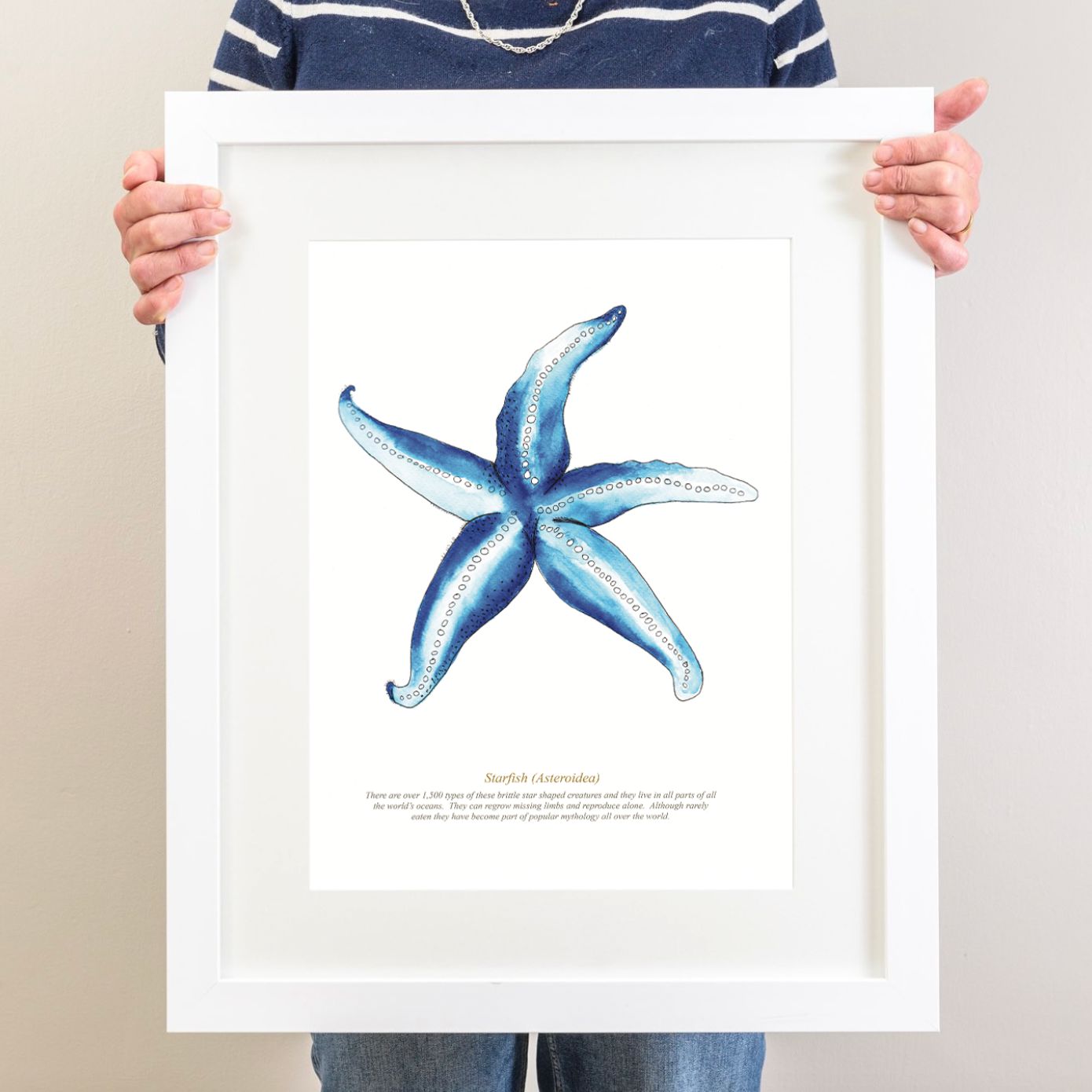 Starfish Art Print, Coastal Art-SeaKisses