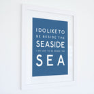 Beside the Sea Typographic Print-SeaKisses