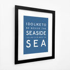 Beside the Sea Typographic Print-SeaKisses