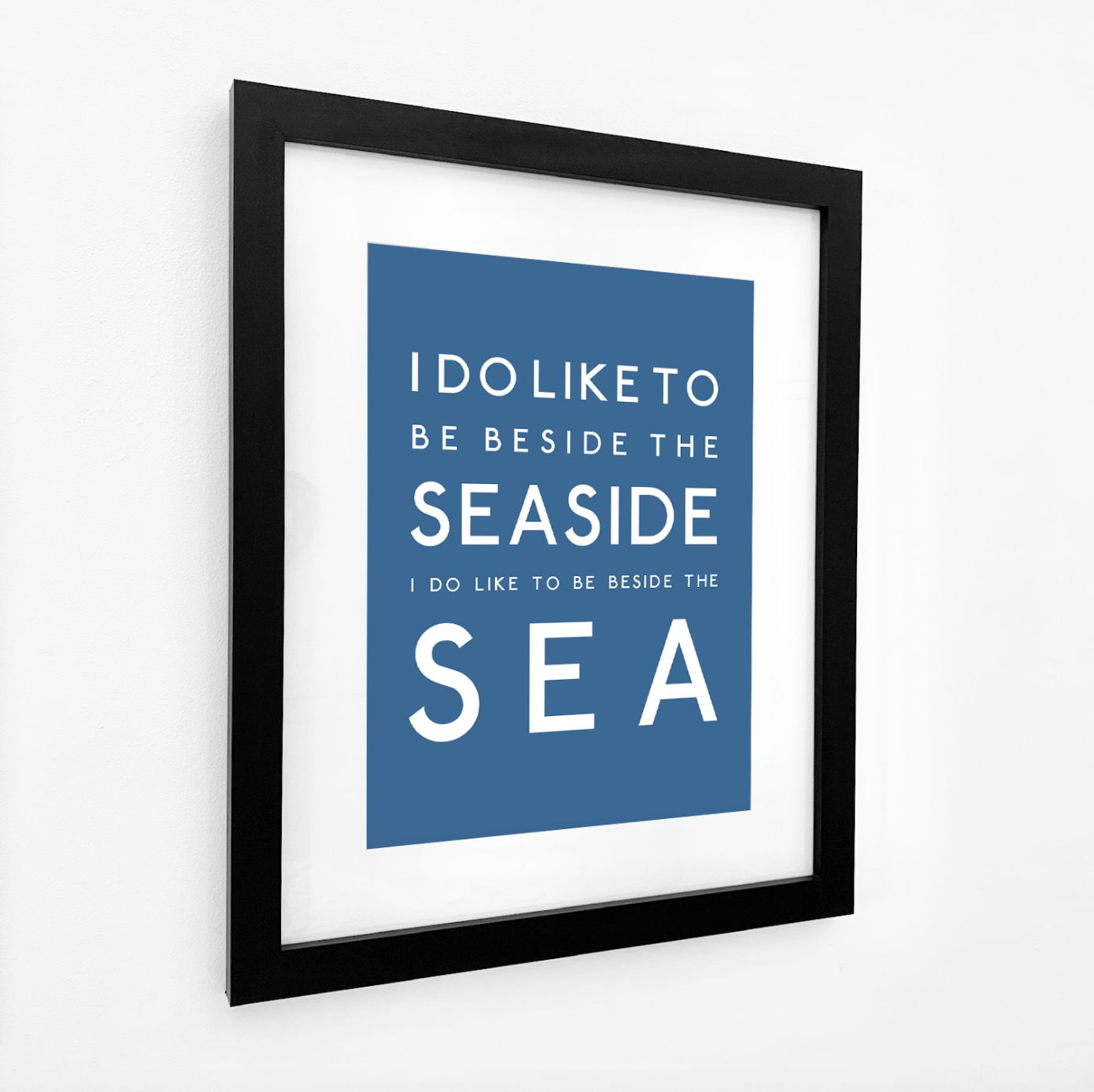 Beside the Sea Typographic Print-SeaKisses