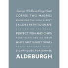 Aldeburgh Typographic Print-SeaKisses
