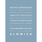 Alnwick Typographic Print-SeaKisses