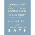 Bath Typographic Print-SeaKisses