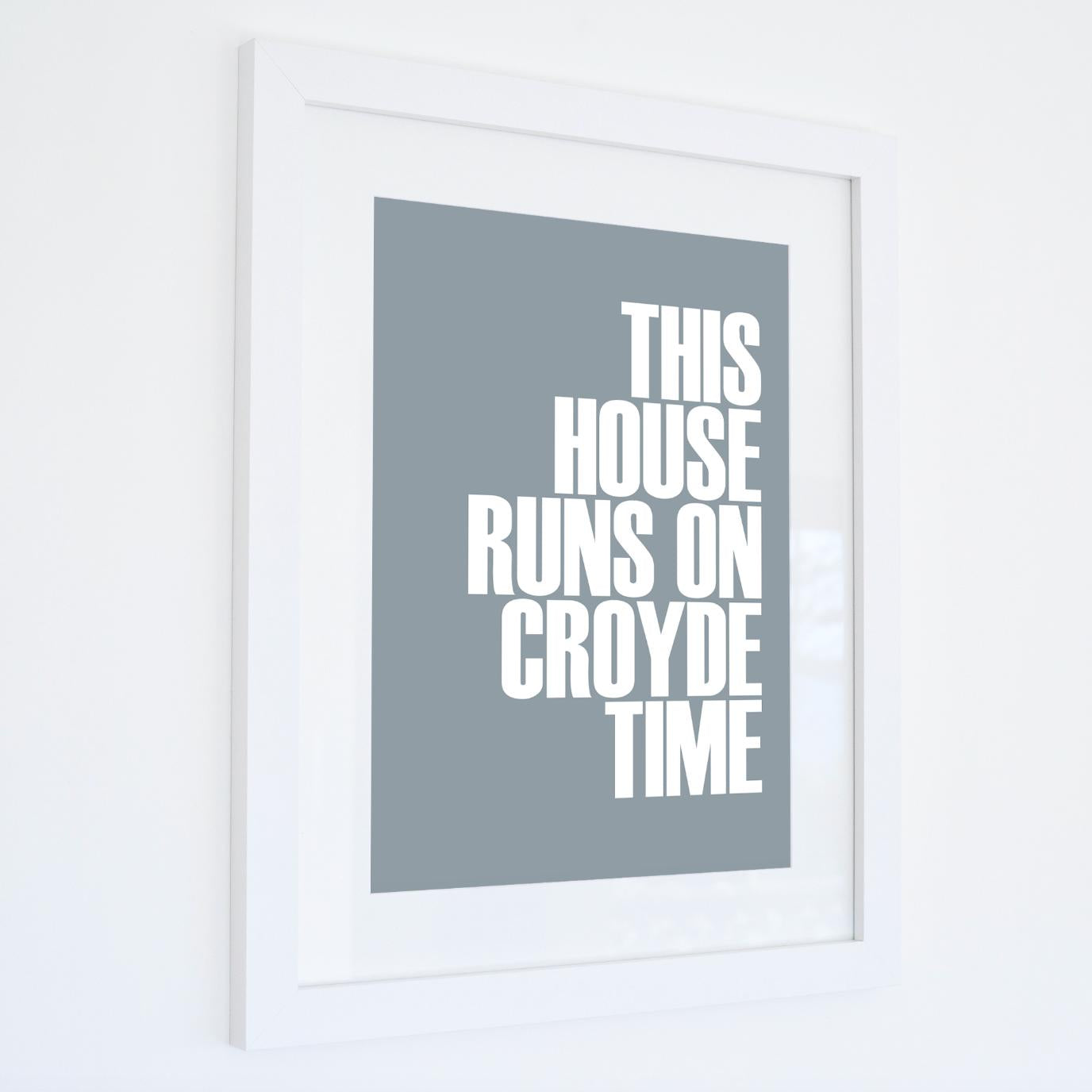 Croyde Time Typographic Print-SeaKisses
