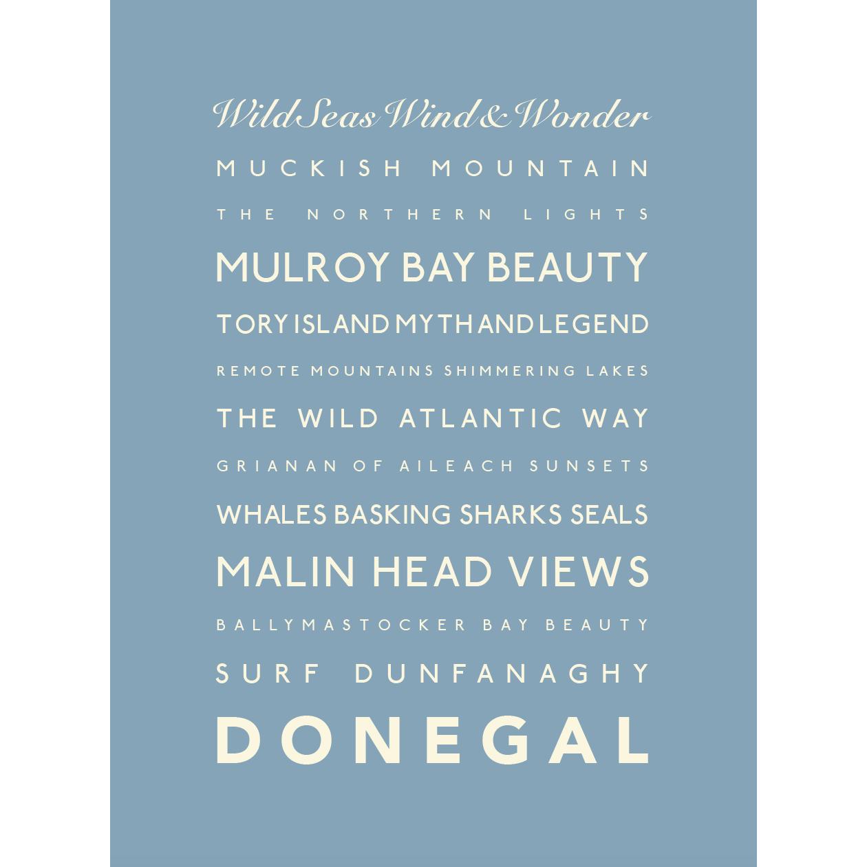 Donegal Typographic Print-SeaKisses
