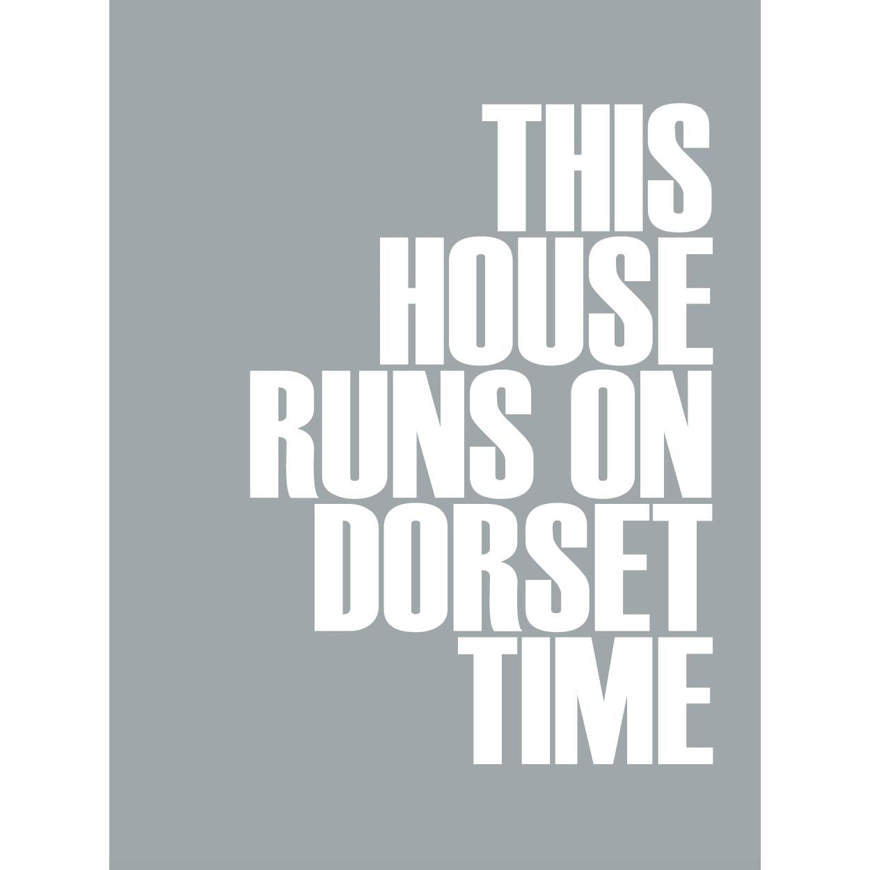 Dorset Time Typographic Print-SeaKisses