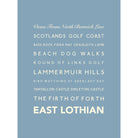 East Lothian Typographic Print-SeaKisses