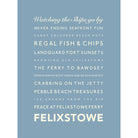 Felixstowe Typographic Print-SeaKisses