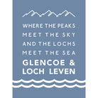Glencoe and Loch Leven Typographic Print-SeaKisses