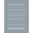 Hartlepool Typographic Print-SeaKisses