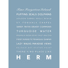 Herm Typographic Print-SeaKisses