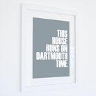 Dartmouth Time Typographic Print-SeaKisses