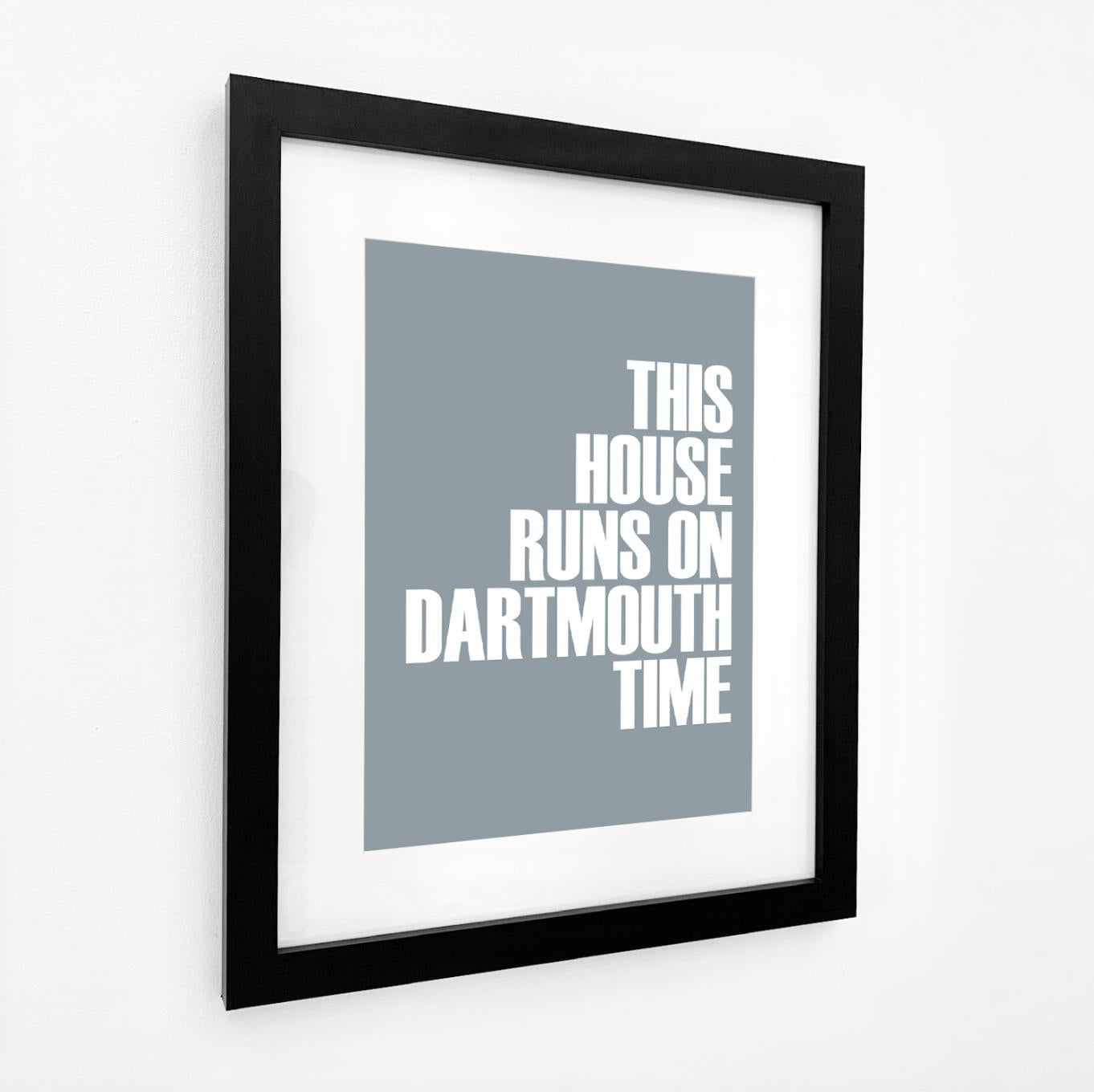 Dartmouth Time Typographic Print-SeaKisses