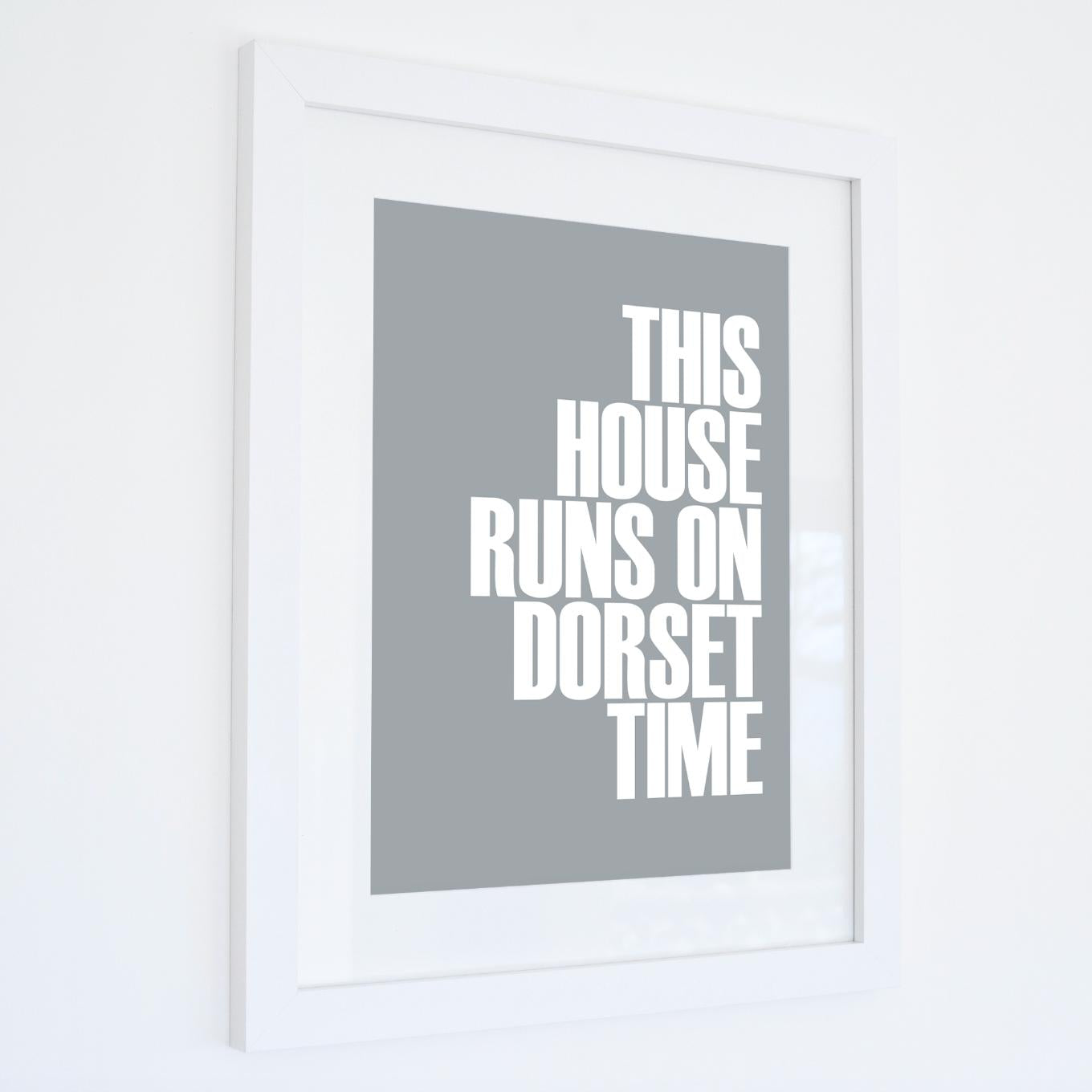 Dorset Time Typographic Print-SeaKisses