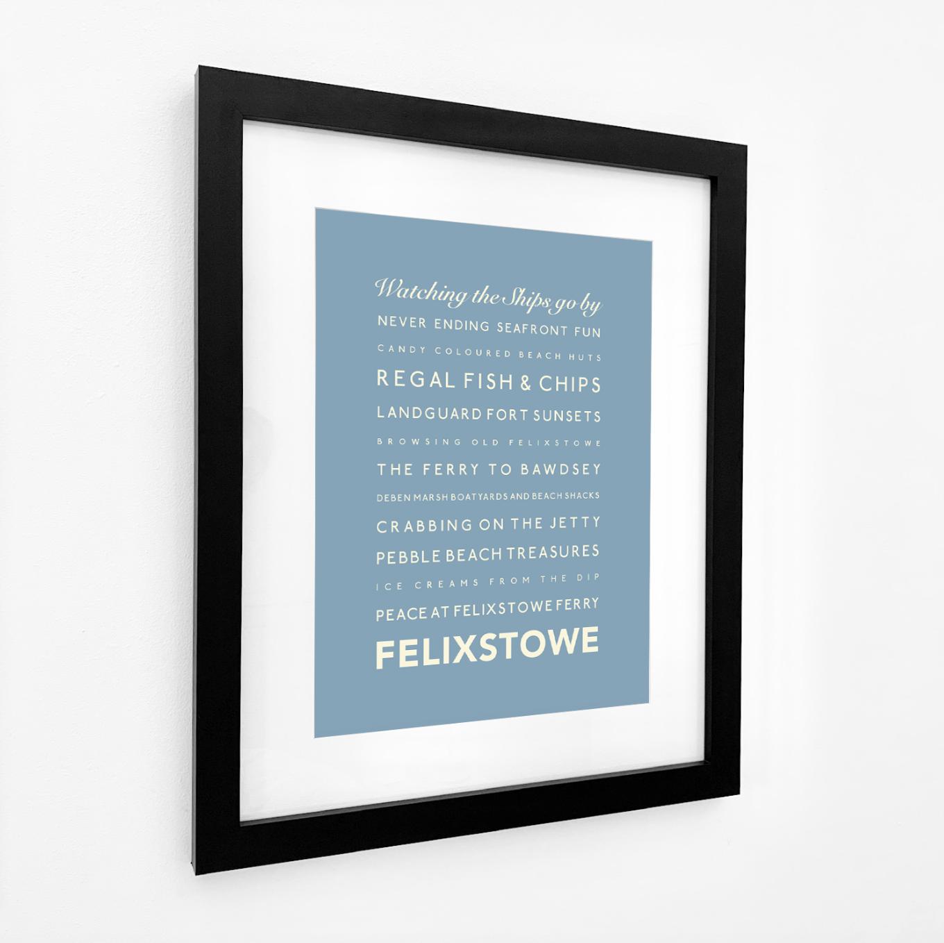 Felixstowe Typographic Print-SeaKisses