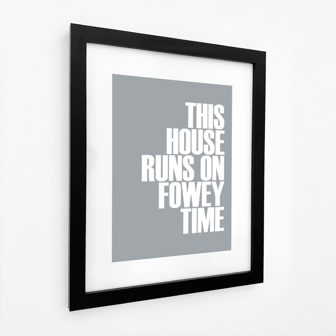 Fowey Time Typographic Print-SeaKisses