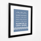 Glencoe and Loch Leven Typographic Print-SeaKisses