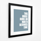 North Berwick Time Typographic Print-SeaKisses