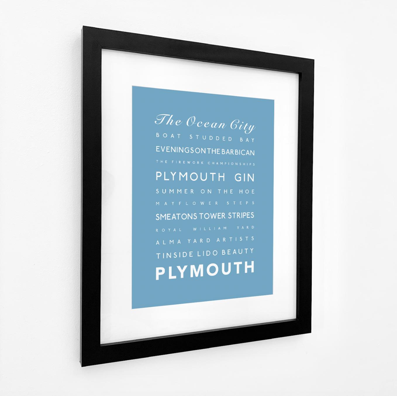 Plymouth Typographic Print-SeaKisses