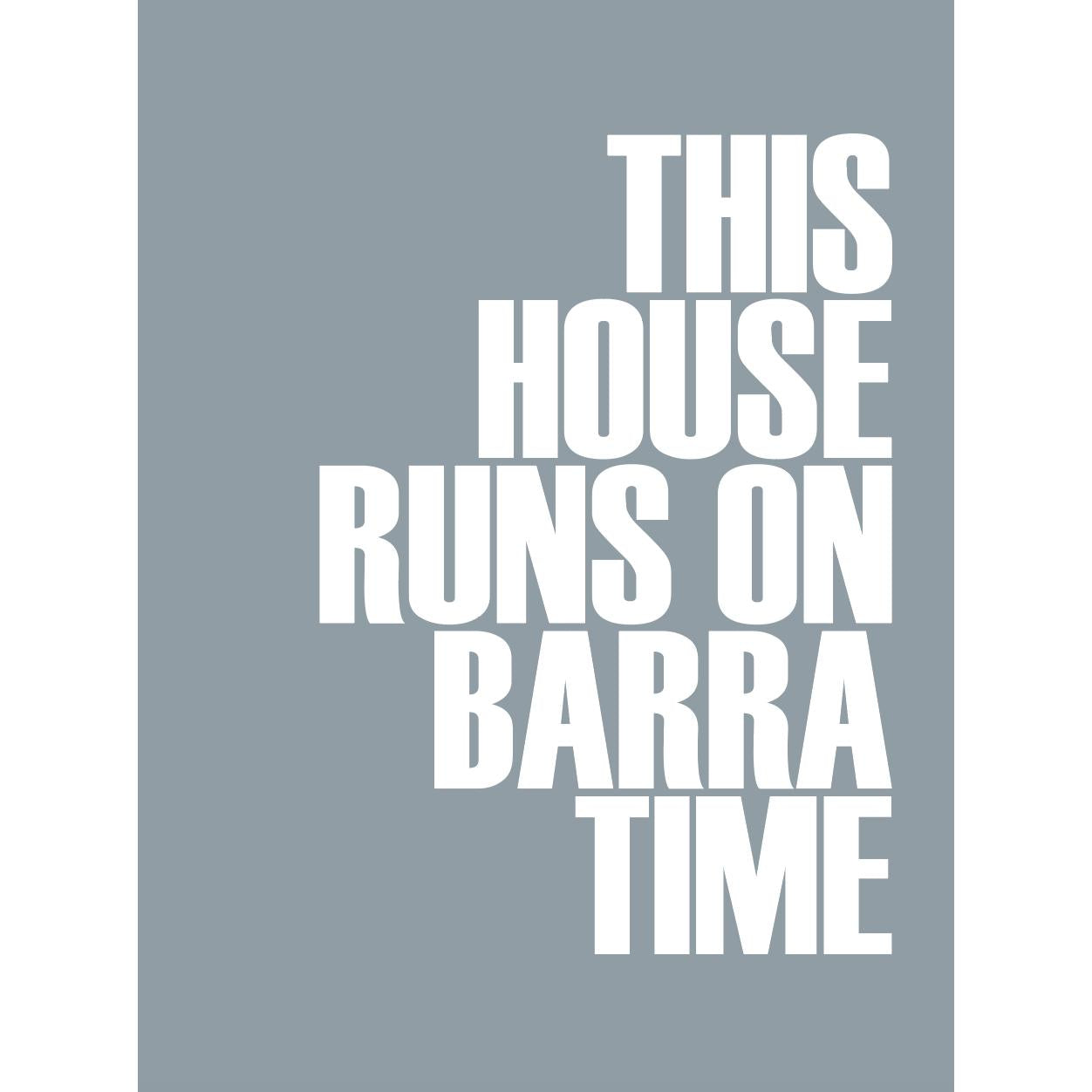 Barra Time Typographic Print-SeaKisses