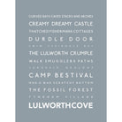 Lulworth Cove Typographic Print-SeaKisses