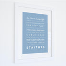 Staithes Typographic Print-SeaKisses