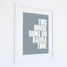 Barra Time Typographic Print-SeaKisses