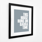 Barra Time Typographic Print-SeaKisses