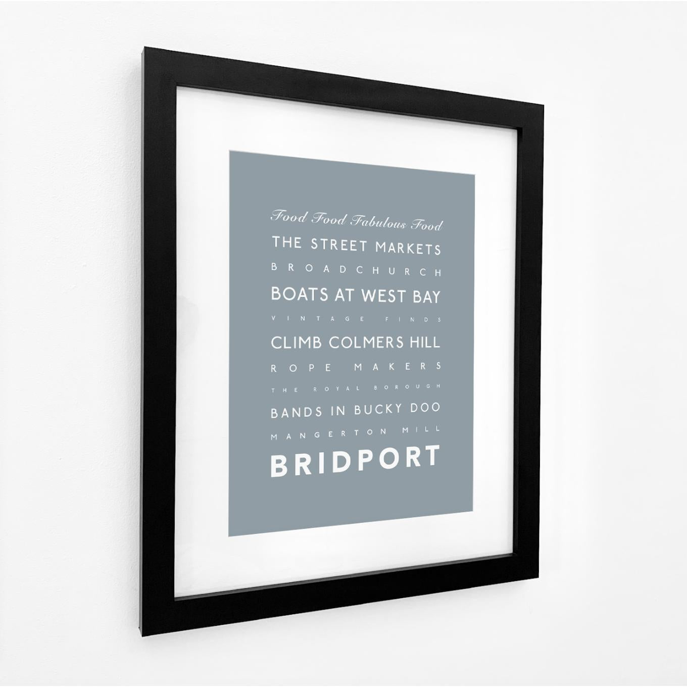 Bridport Typographic Print-SeaKisses