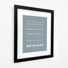 Bridport Typographic Print-SeaKisses
