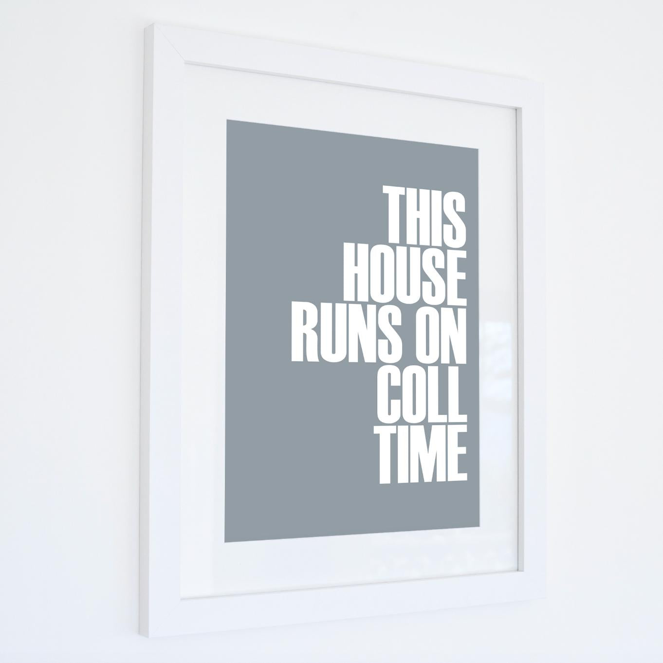 Coll Time Typographic Print-SeaKisses