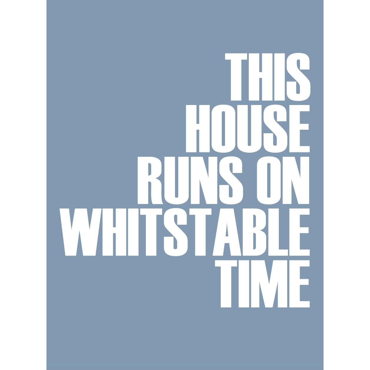 Whitstable Time Typographic Print-SeaKisses