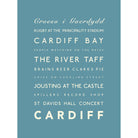 Cardiff Typographic Print-SeaKisses