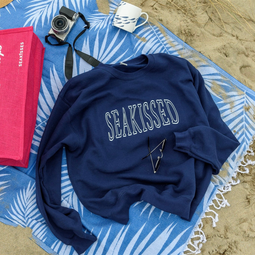 SeaKissed Sweatshirt - Navy Blue-SeaKisses