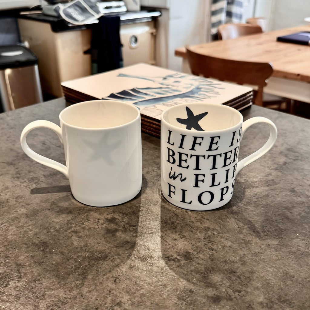 Life is Better in Flip Flops Mug - Design Second-SeaKisses