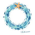 SeaLife Wreath Christmas Card-SeaKisses