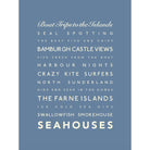 Seahouses Typographic Print-SeaKisses