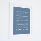 Seahouses Typographic Print-SeaKisses