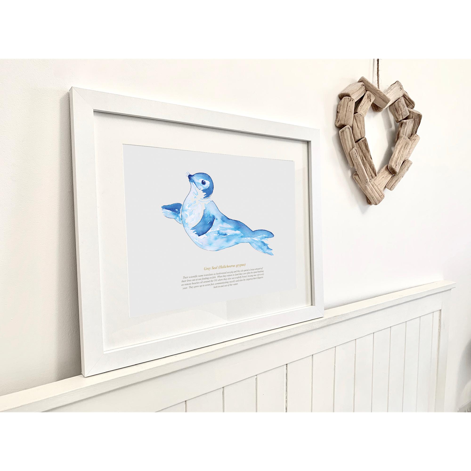 Seal Watercolour Print-SeaKisses