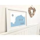 Seatown Coastal Map Print-SeaKisses