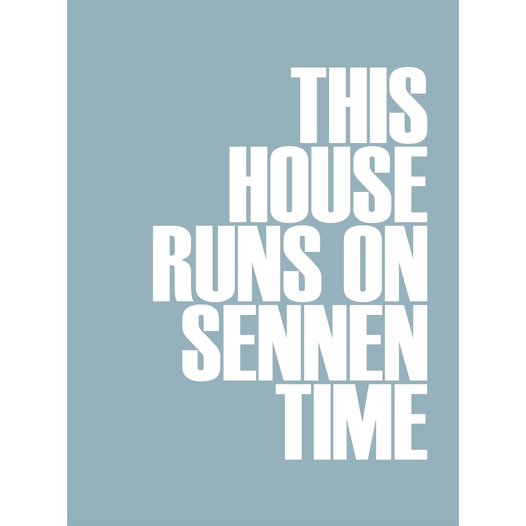 Sennen Time Typographic Print-SeaKisses