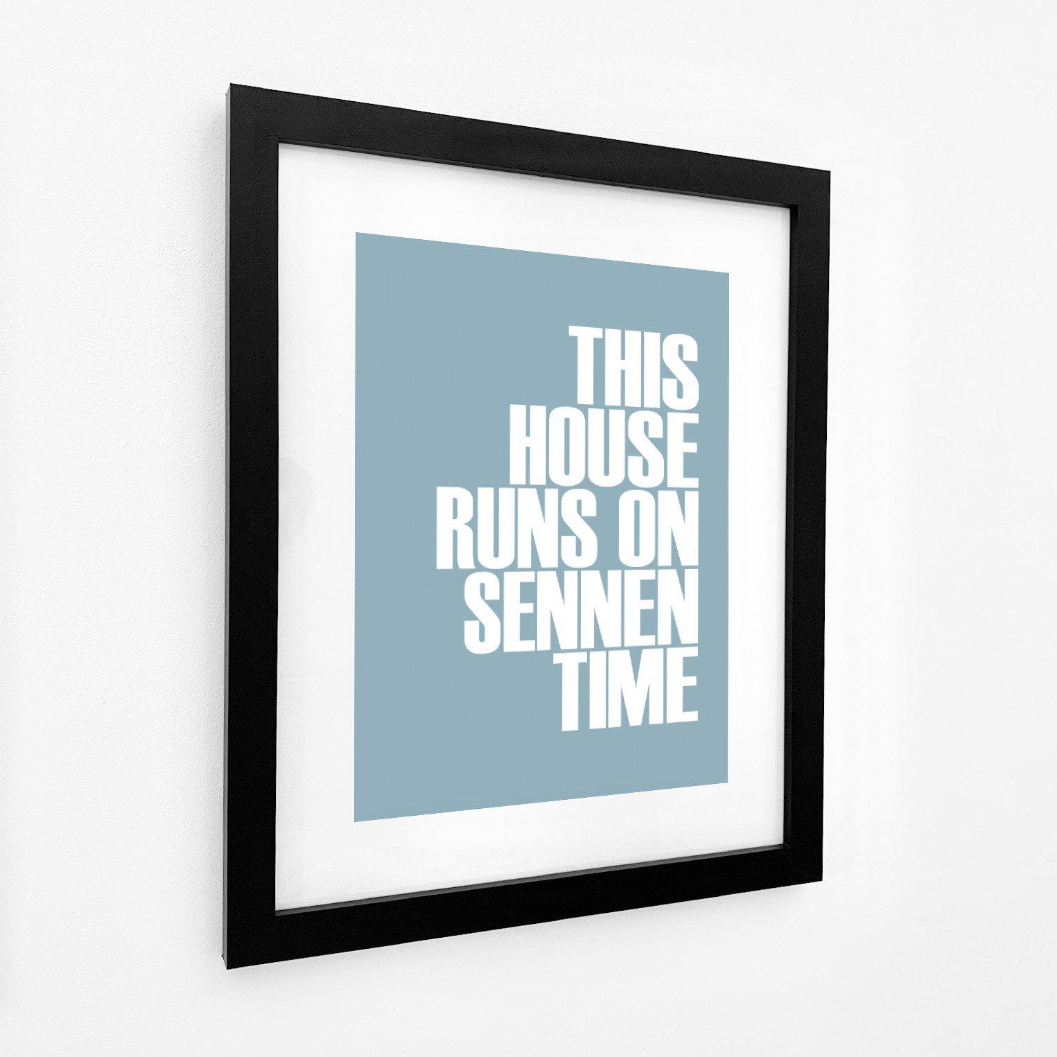 Sennen Time Typographic Print-SeaKisses