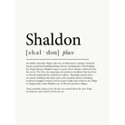 Shaldon Definition Typographic Print-SeaKisses