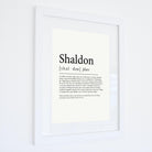 Shaldon Definition Typographic Print-SeaKisses