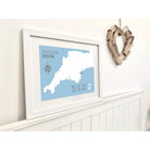 Shaldon Coastal Map Print-SeaKisses